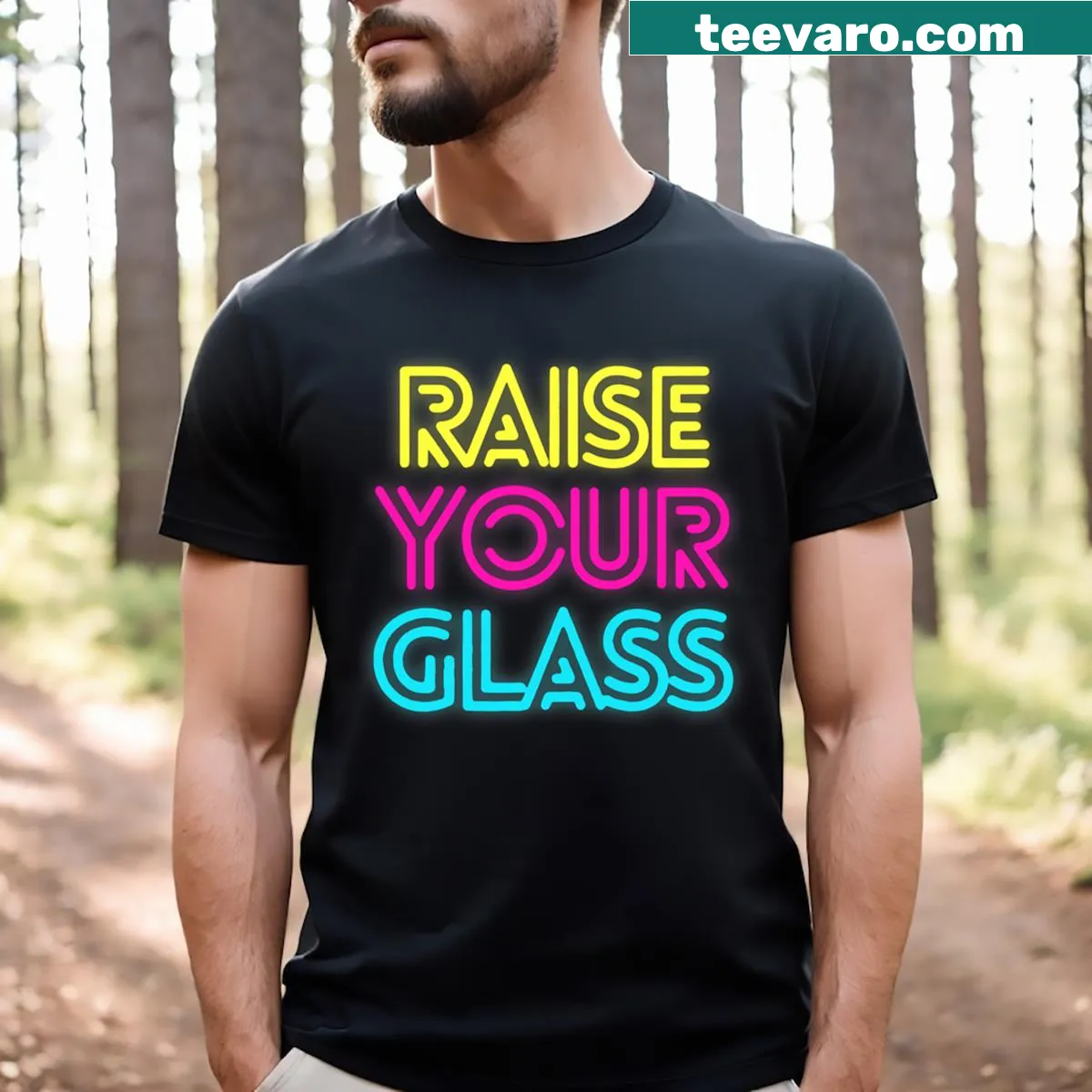 Funny sayings T-shirt for men with playful typography — on a men's t-shirt