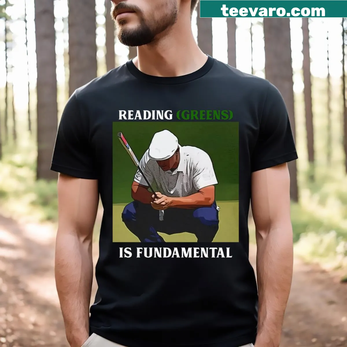 T-shirt promoting the importance of reading with clever text — on a men's t-shirt