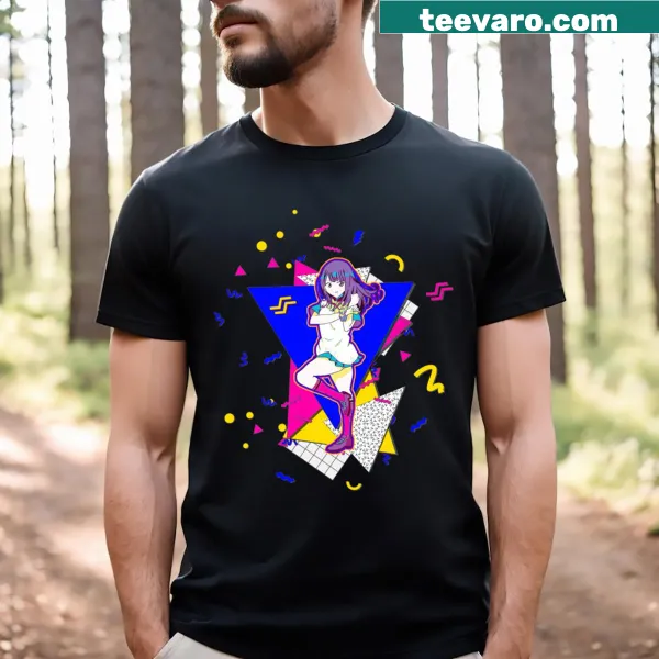 Retro Rikka graphic from Ssssgridman on T-shirt