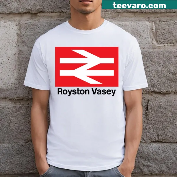 Vintage-inspired t-shirt featuring Royston Vasey Station graphic