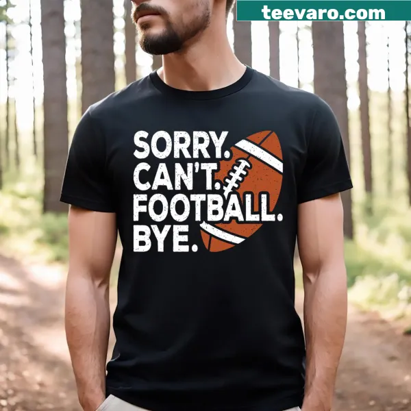 Comic-style t-shirt with playful football phrase, great for fans of the sport.