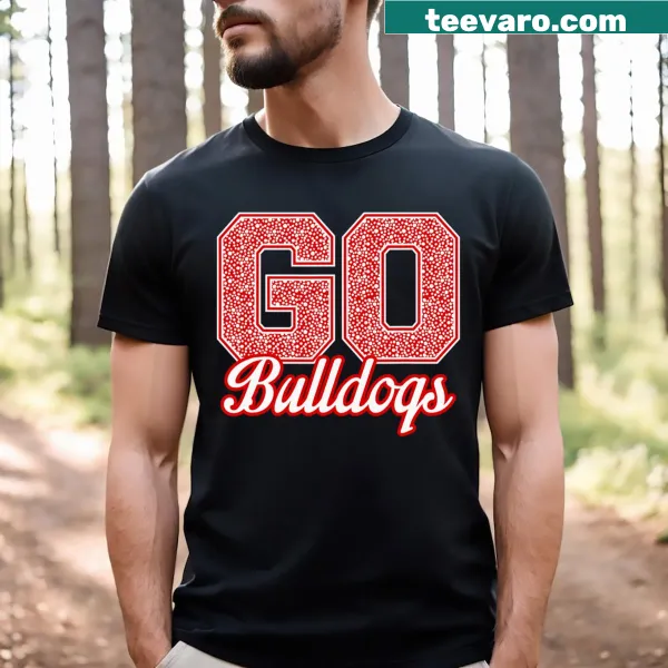 School pride t-shirt featuring Wilson Bulldogs and 'Go!' slogan