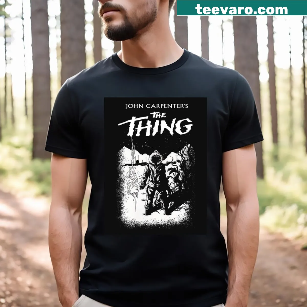 Minimalist 1982 Jc t-shirt with simple typography — on a men's t-shirt