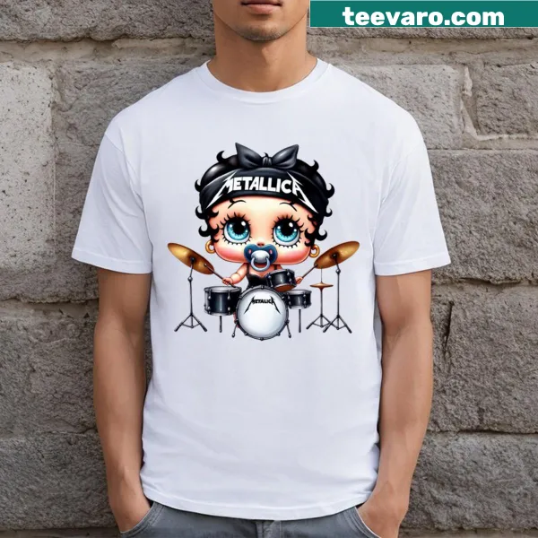 T-shirt featuring a vintage graphic of Betty Boop