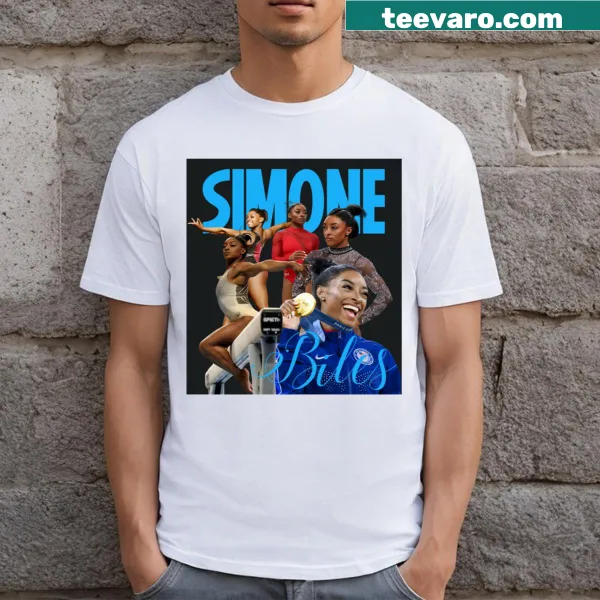 Gym-inspired T-shirt featuring the name Biles