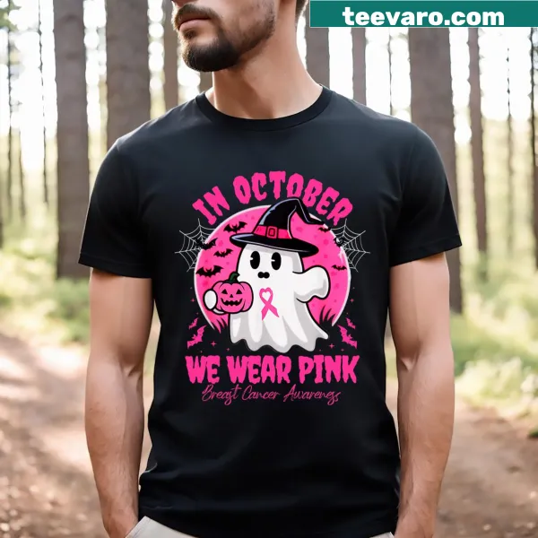 Kids T-shirt with 'In October We Wear Pink' for Breast Cancer Awareness