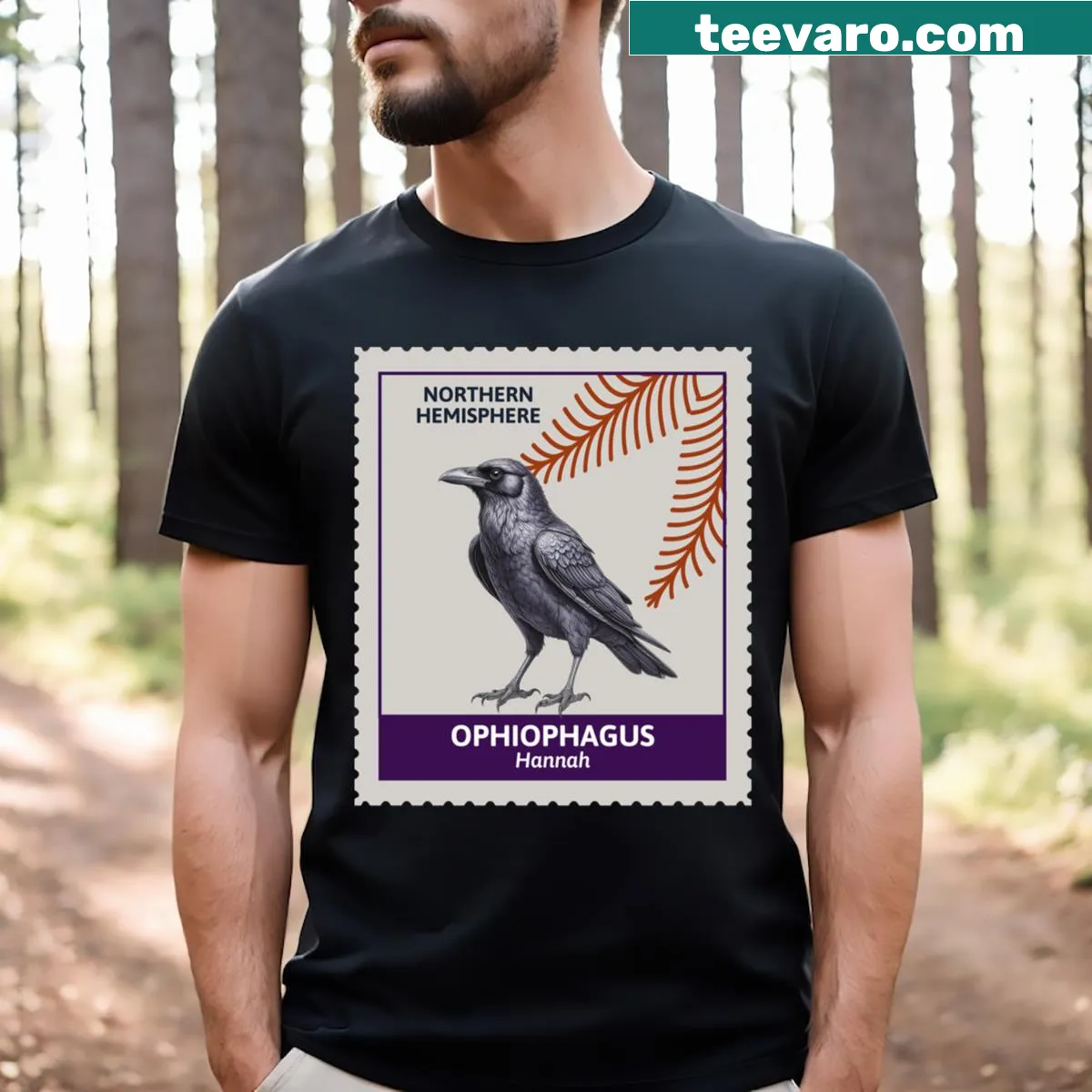 Whimsical design featuring witches on a t-shirt — on a men's t-shirt