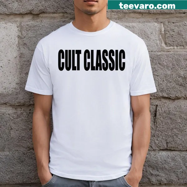 Edgy typography design with the word 'Cult' on t-shirt