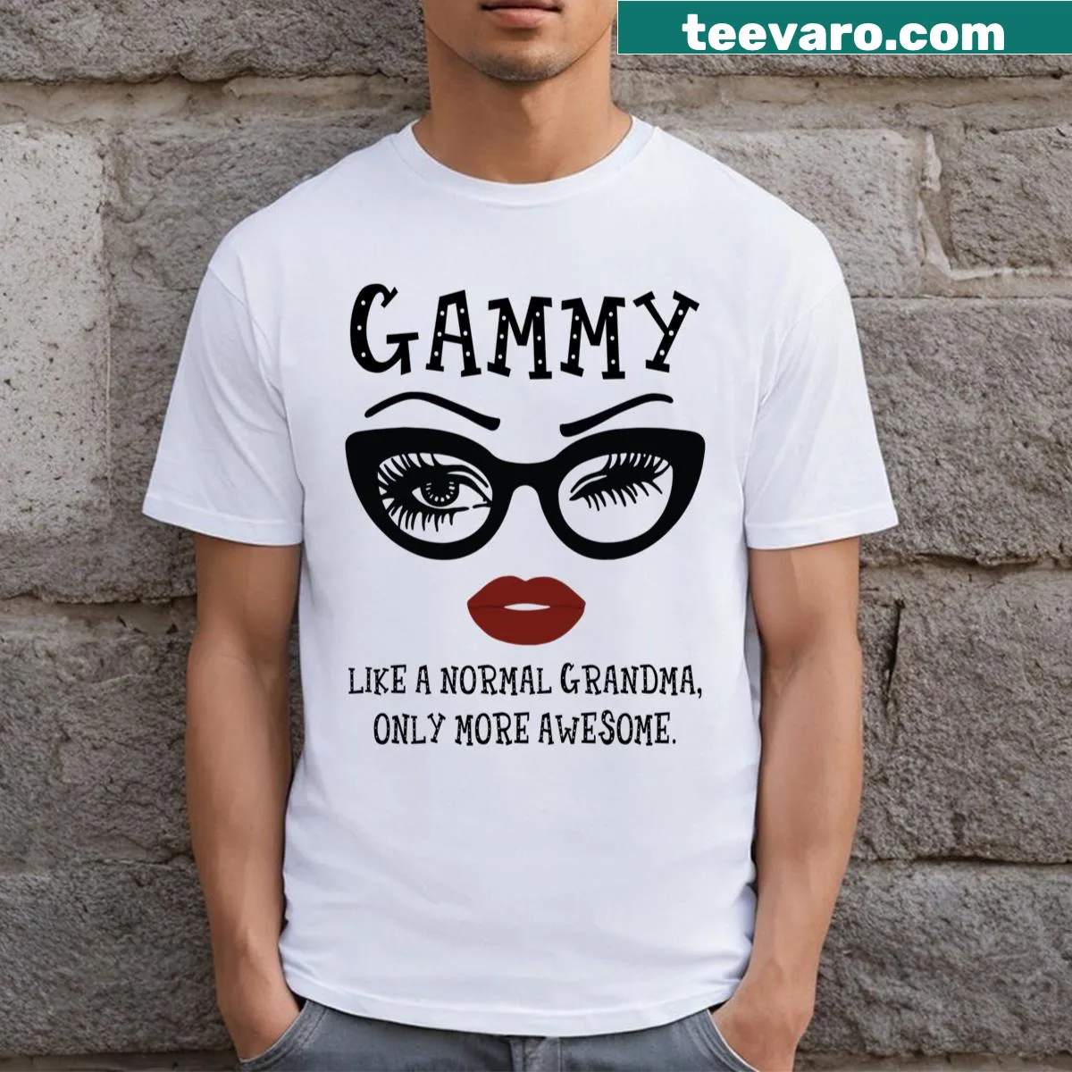 Fun and cute design celebrating grandmothers as 'Gammy.' — on a men's t-shirt