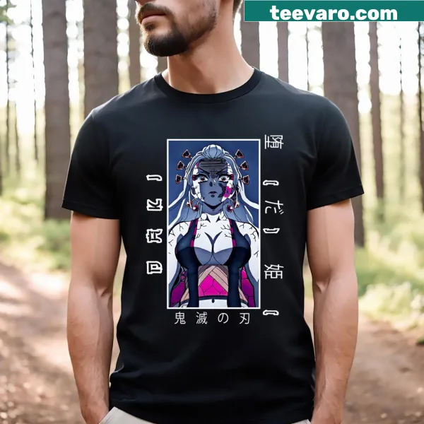T-shirt featuring the character Daki from Demon Slayer.