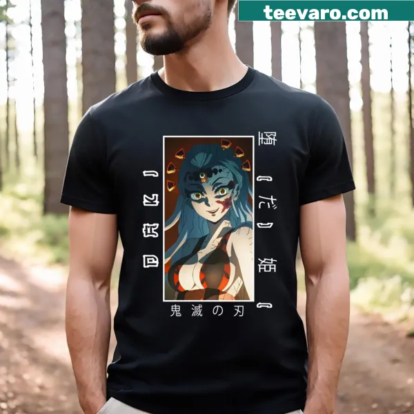 T-shirt showcasing Daki from Demon Slayer in a dynamic pose
