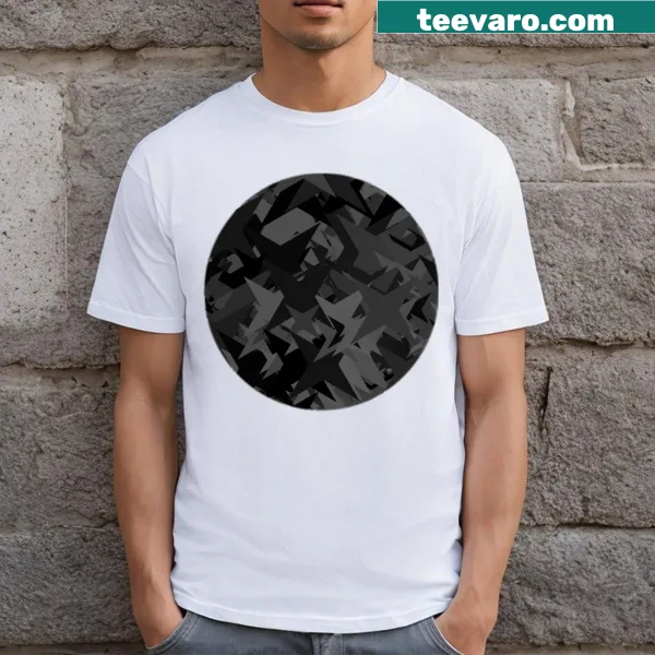 T-shirt featuring a variety of intricate patterns in a stylish design.