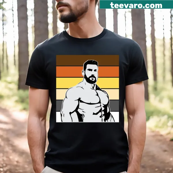 Muscle Man t-shirt featuring a flexing figure graphic