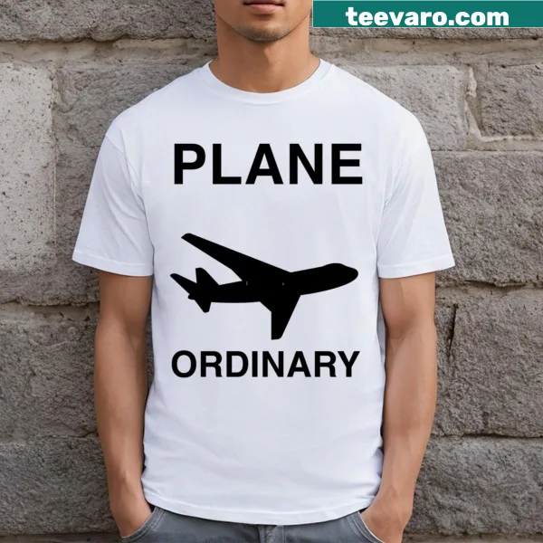 Minimalist t-shirt featuring the word 'Ordinary' in simple typography.