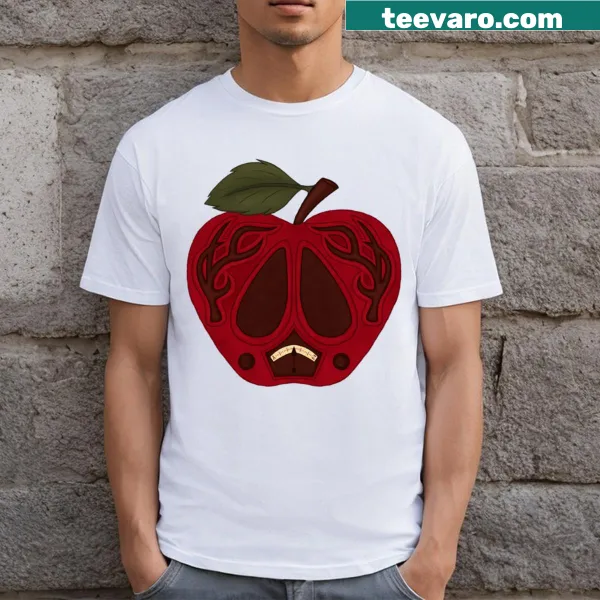 Playful typography design on a Radioapple T-shirt