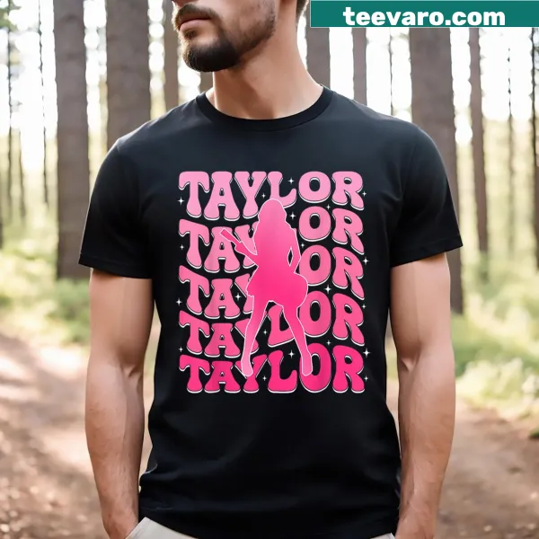 Personalized T-shirt featuring the name Taylor in retro 80's style