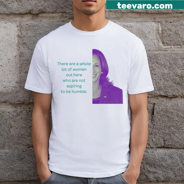 Tribute graphic to Kamala Harris on a T-shirt