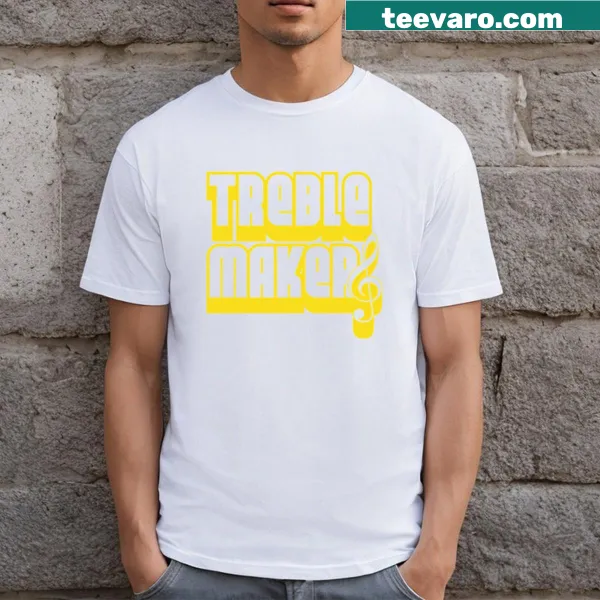 Treblemakers Essential T-shirt with musical text graphic