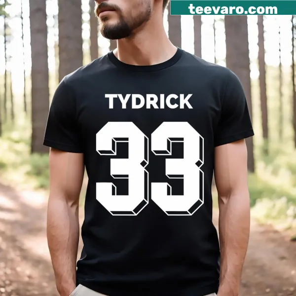 Football t-shirt with 'Tydrick 33' in bold text