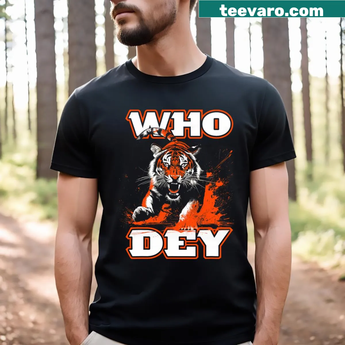 Classic Cincinnati pride t-shirt with bold typography — on a men's t-shirt