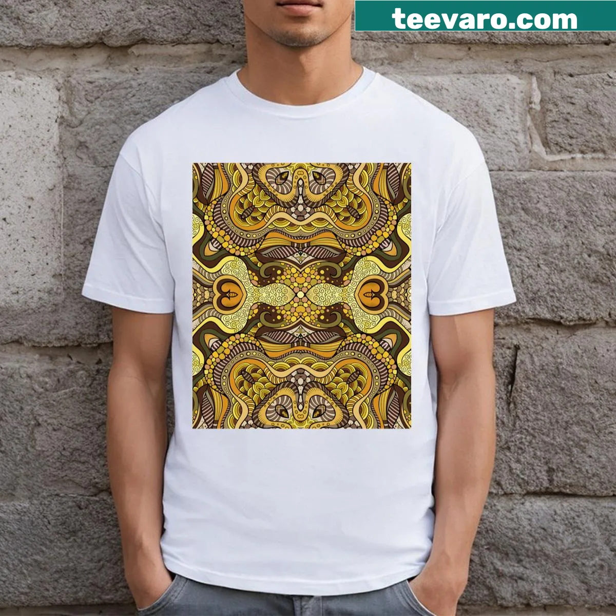 Inspirational T-shirt with the phrase 'Collided Hope' in unique typography — on a men's t-shirt
