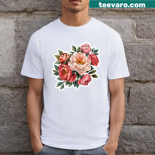 Cute cartoon design of daisies on a t-shirt