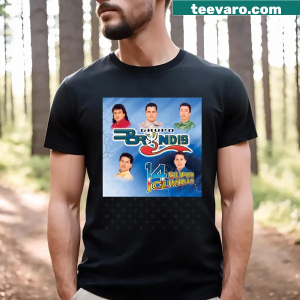 Classic T-shirt featuring Grupo Bryndis 14 Super Cumbias design