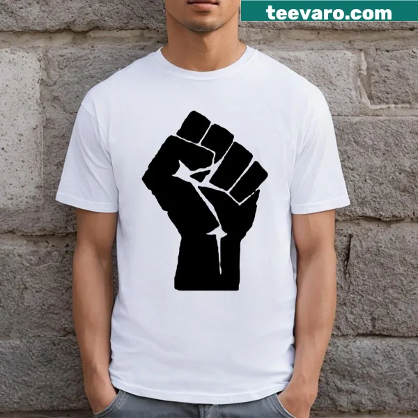 Illustration of a raised fist representing the Black Power Movement