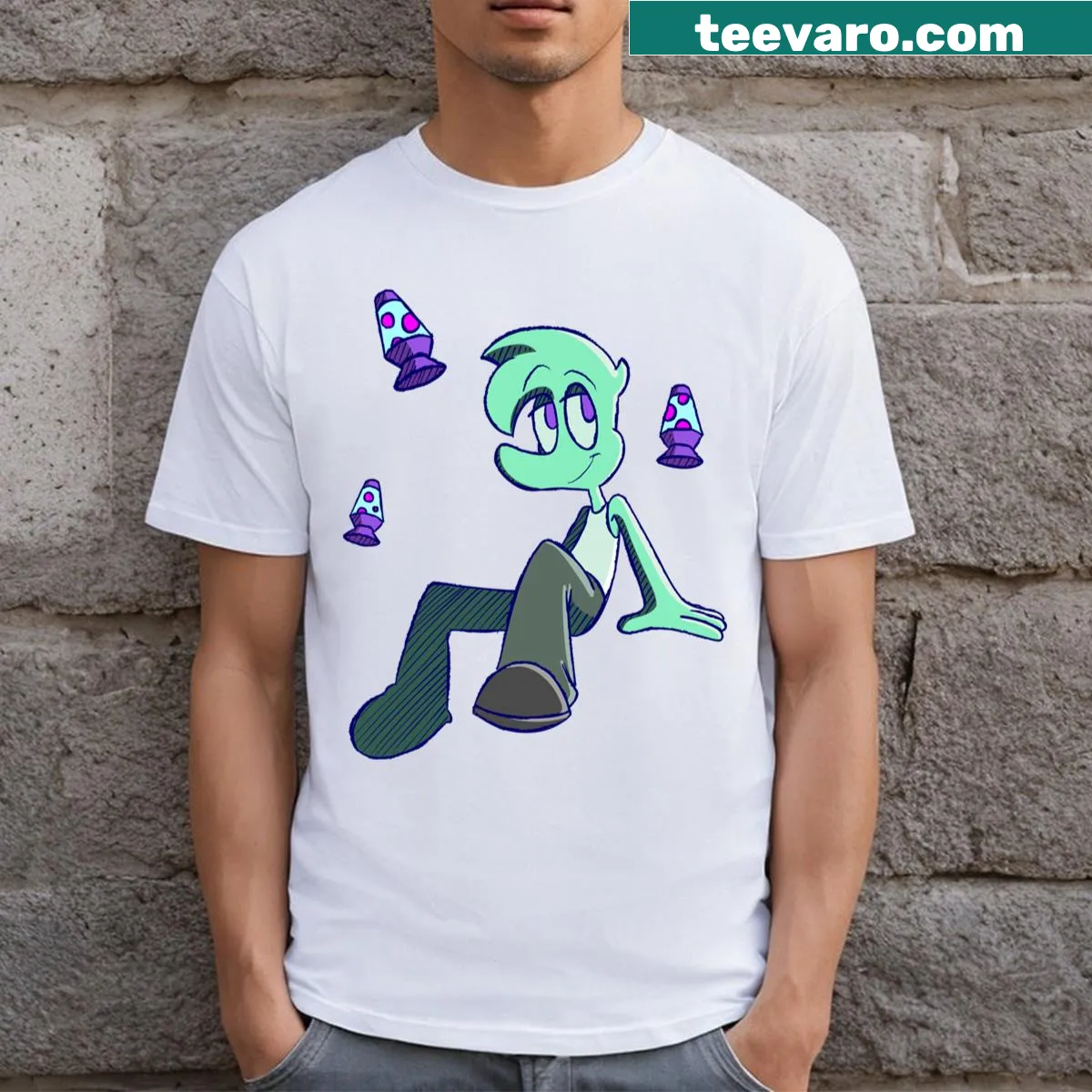 Classic vintage-inspired t-shirt with nostalgic design — on a men's t-shirt