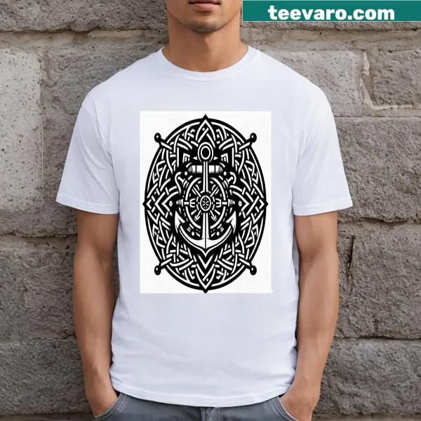 Nautical themed anchor T-shirt for everyday wear