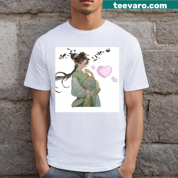 Inspirational text graphic on a beautiful girl t-shirt