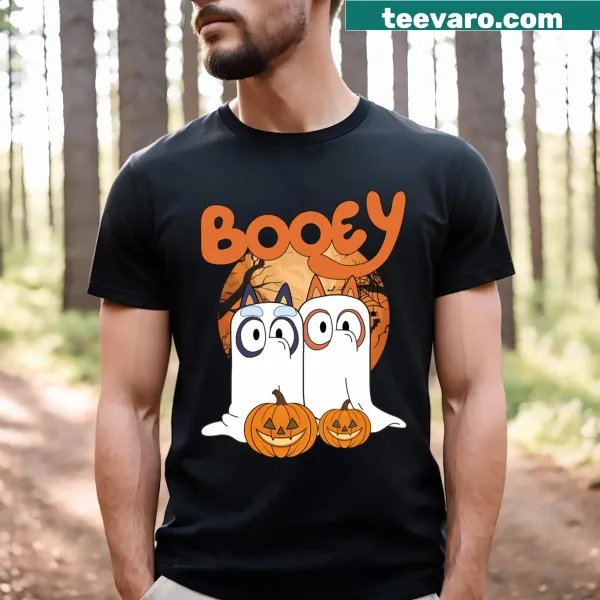 Funny kids t-shirt with a cartoon blue heeler for Halloween