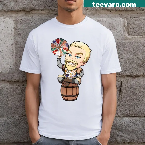 Chibi Askeladd character illustration on a T-shirt
