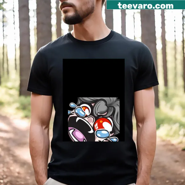 Graphic T-shirt featuring a crying panda for gamers
