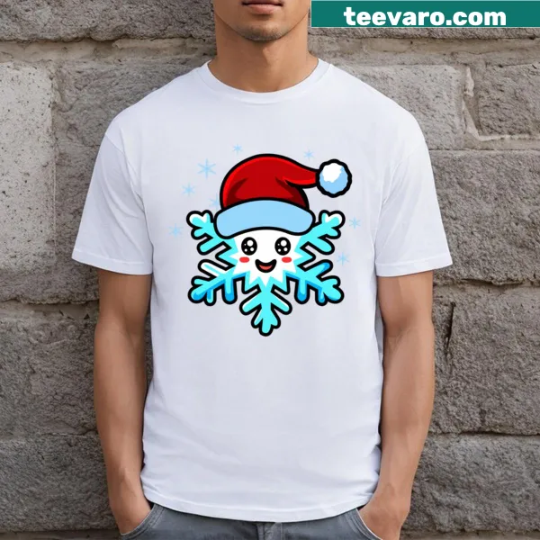 Cute Christmas snowflake design t-shirt