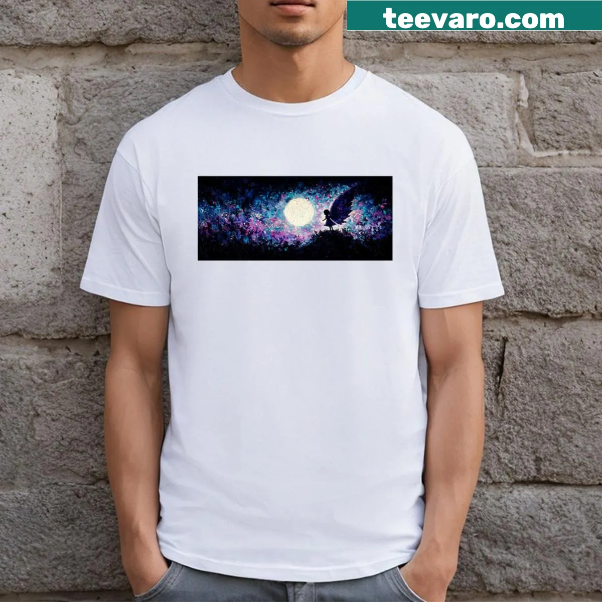 Inspirational 'Dream Big' graphic t-shirt — on a men's t-shirt