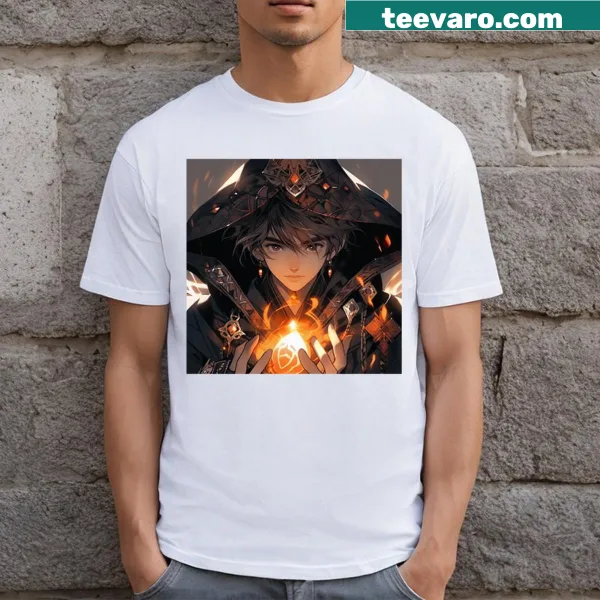 Dungeons and Dragons wizard illustration t-shirt