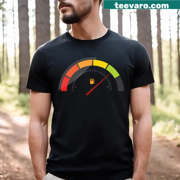 Gas Meter Essential T-shirt with typography and gauge graphic