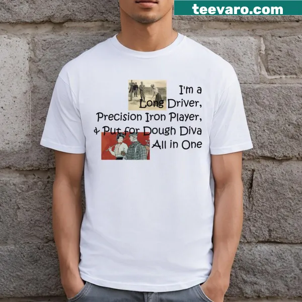 Typography design stating 'Golf Diva' on a T-shirt