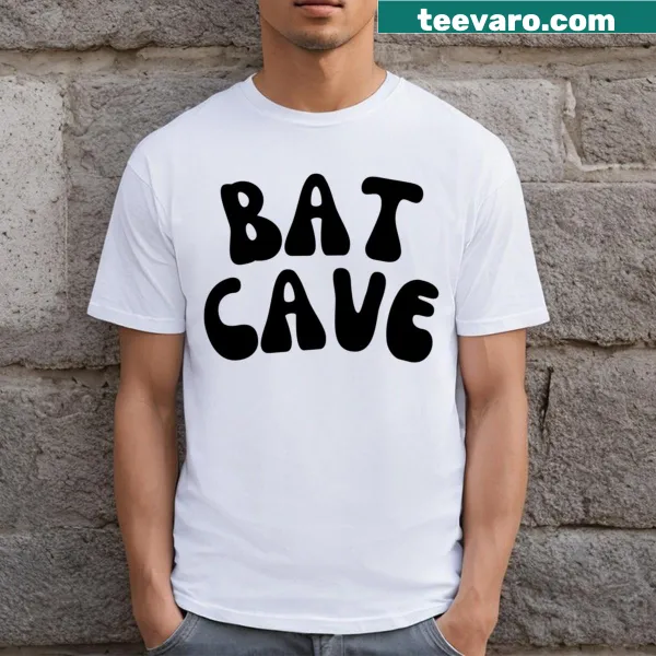 Illustration of a bat cave with bats