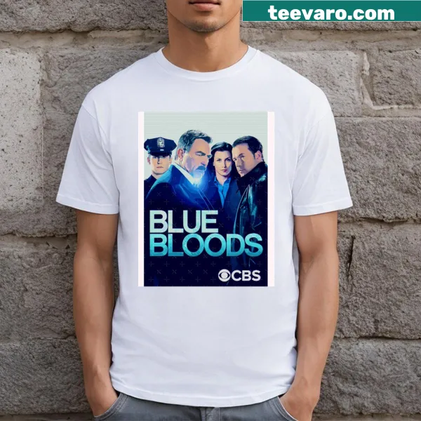 Illustrated graphic honoring the Blue Bloods TV show