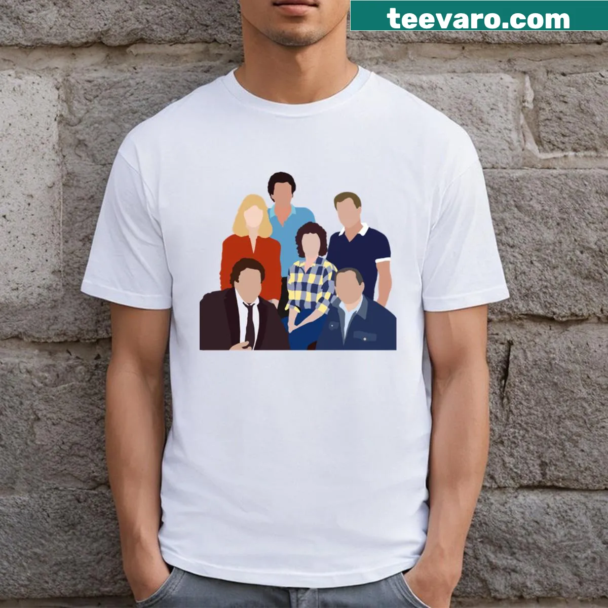 Retro 80s themed T-shirt celebrating the vibrant spirit of the decade — on a men's t-shirt