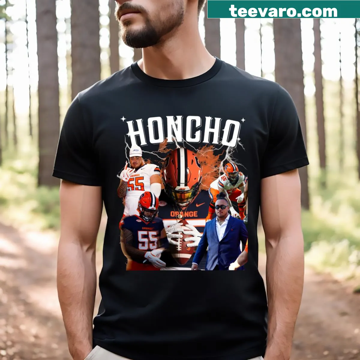 Customizable t-shirt for personal artistic expression — on a men's t-shirt
