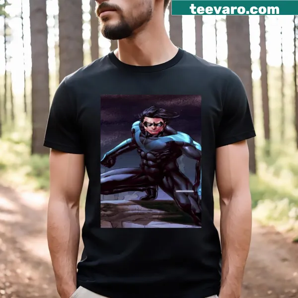 Dark Hero T-shirt with graphic of a powerful figure