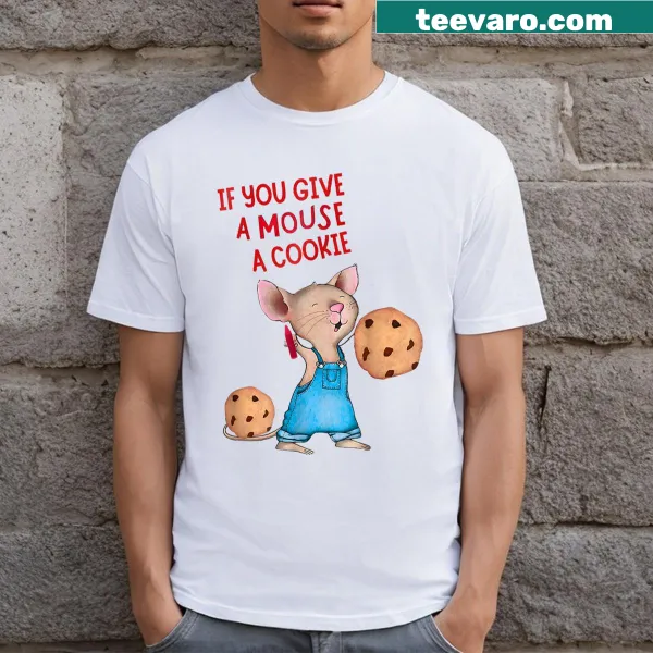 Kids Halloween t-shirt featuring 'If You Give A Mouse A Cookie' design
