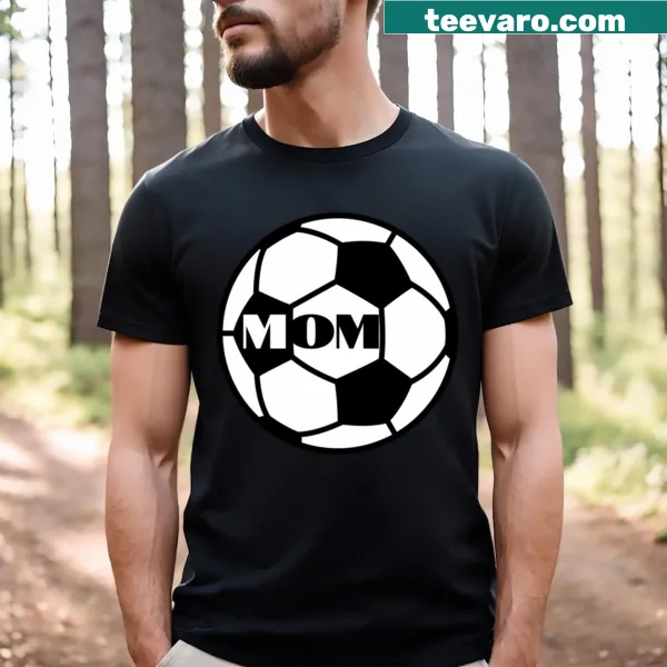 Soccer mom t-shirt with a bold soccer ball design