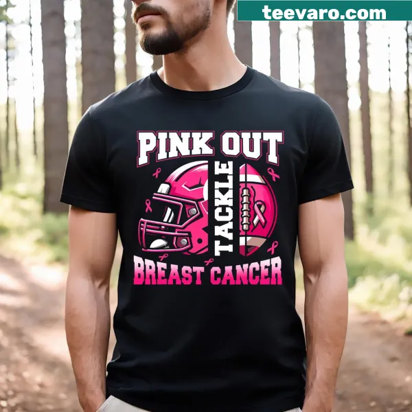 Typographic design promoting breast cancer awareness in football