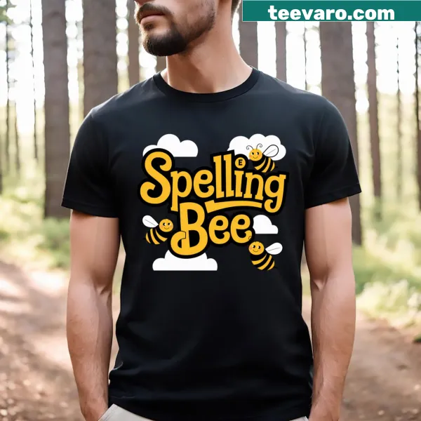 Playful t-shirt for kids featuring Spelling Bee graphics