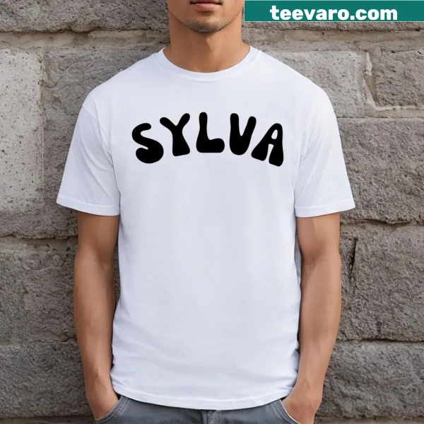 Minimalist t-shirt featuring the word 'Sylva' in elegant typography.