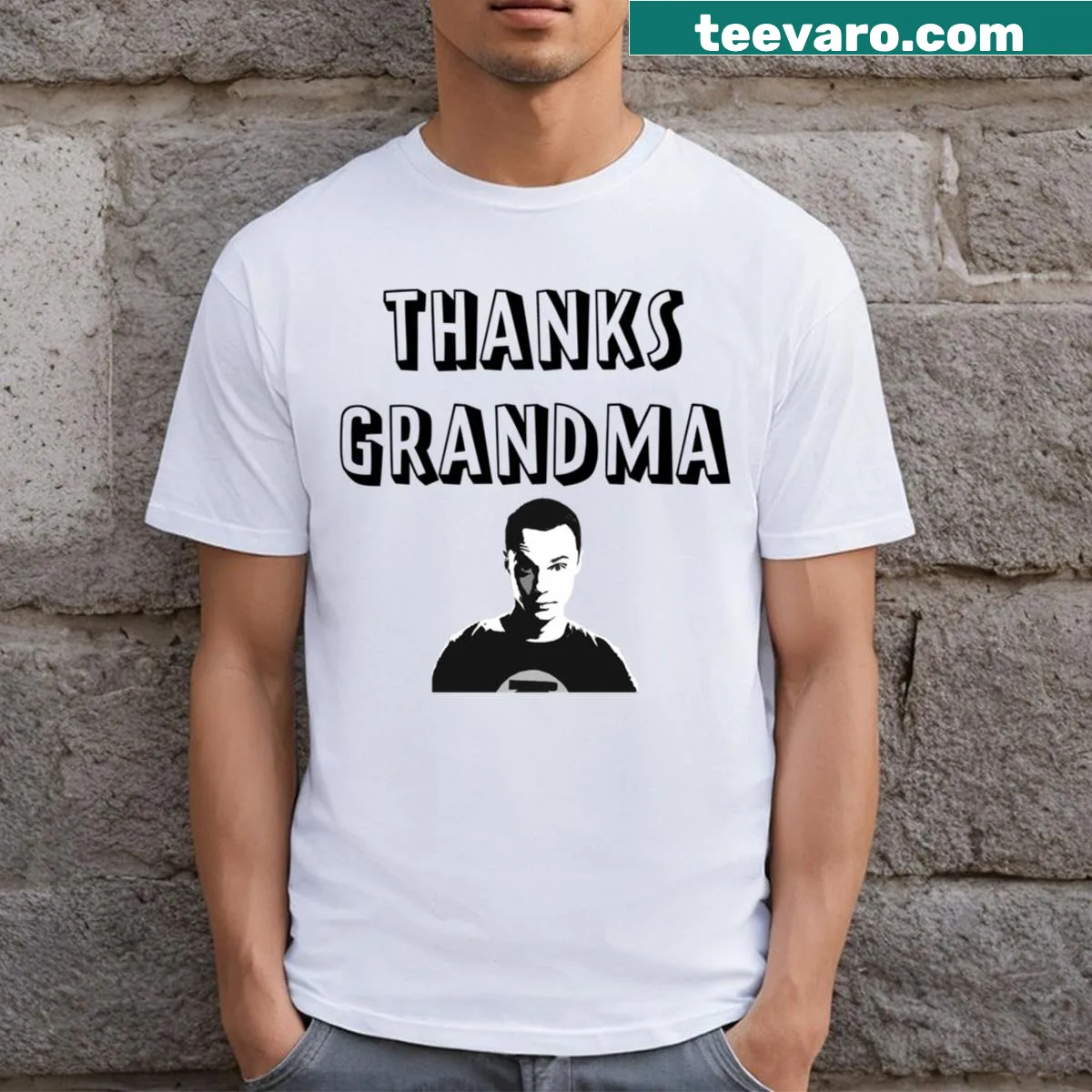 T-shirt with a heartfelt quote honoring grandmothers — on a men's t-shirt